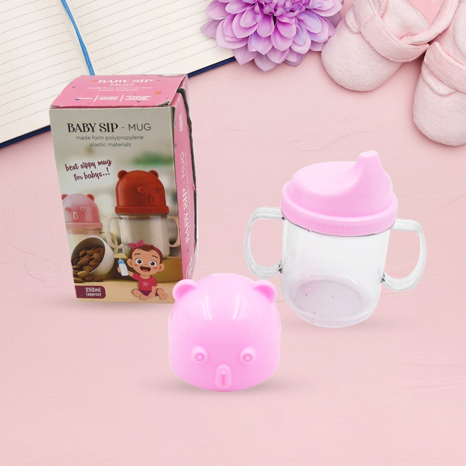 5979 Baby Milk Mug Sippy Cup Baby Mug, Leakproof, Mug For Kids Lightweight, Nursing, Dishwasher Safe Mug (250 Ml / 1 Pc) 5979 Baby Milk Mug Sippy Cup Baby Mug, Leakproof, Mug For Kids Lightweight, Nursing, Dishwasher Safe Mug (250 Ml / 1 Pc)